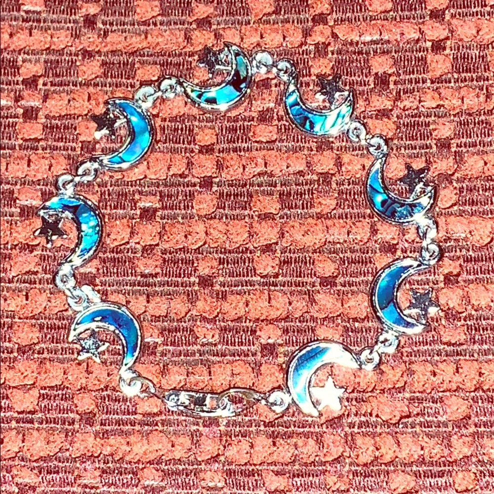 Blue Moon and Stars Bracelet